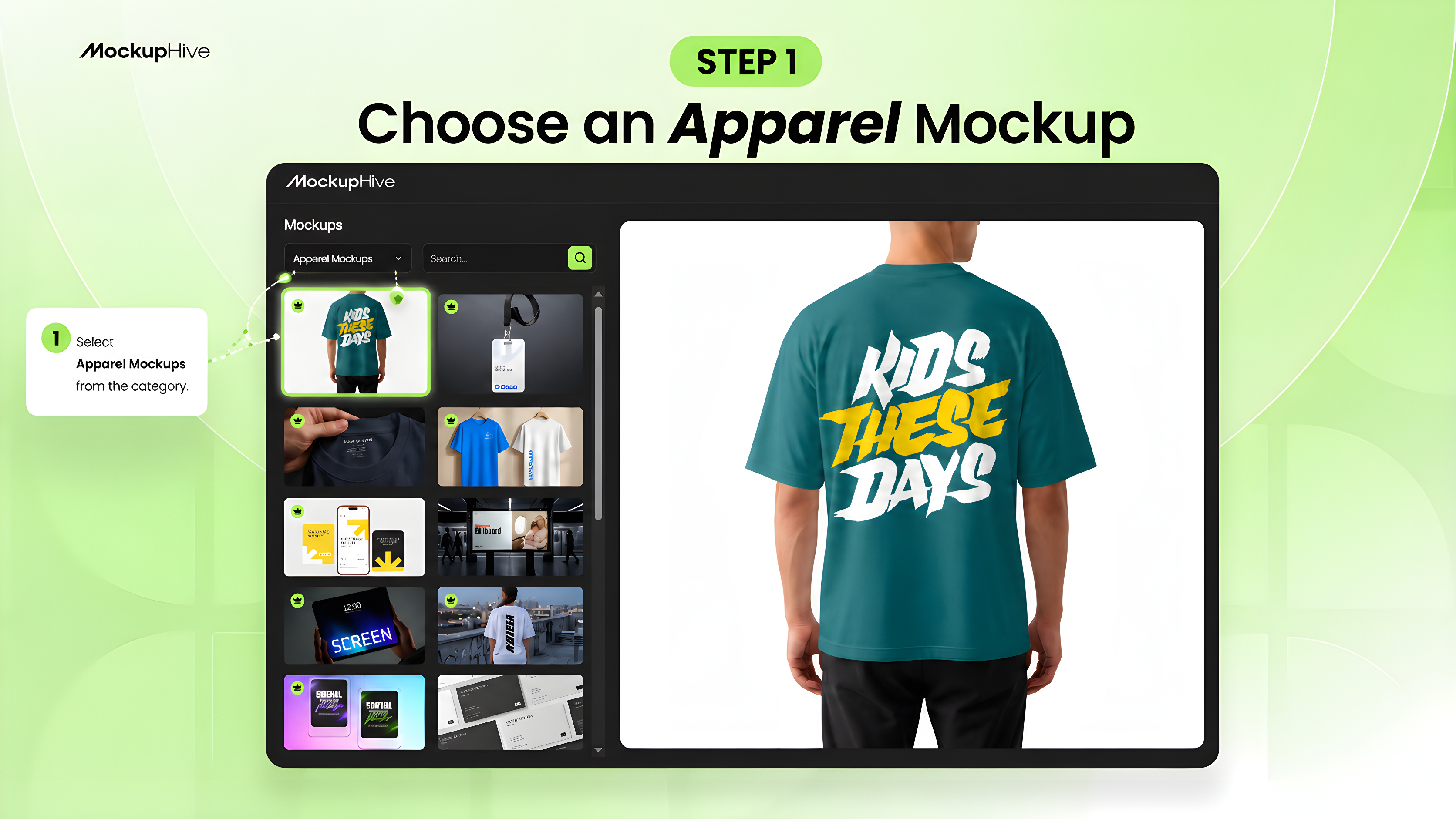 Choose an Apparel Mockup