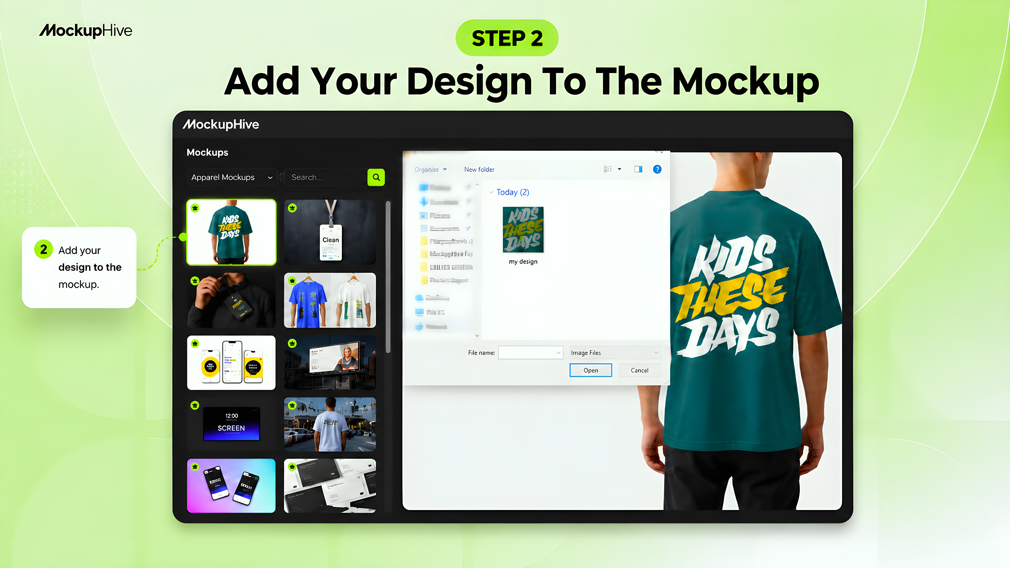 Add Your Design to the mockup - mockuphive