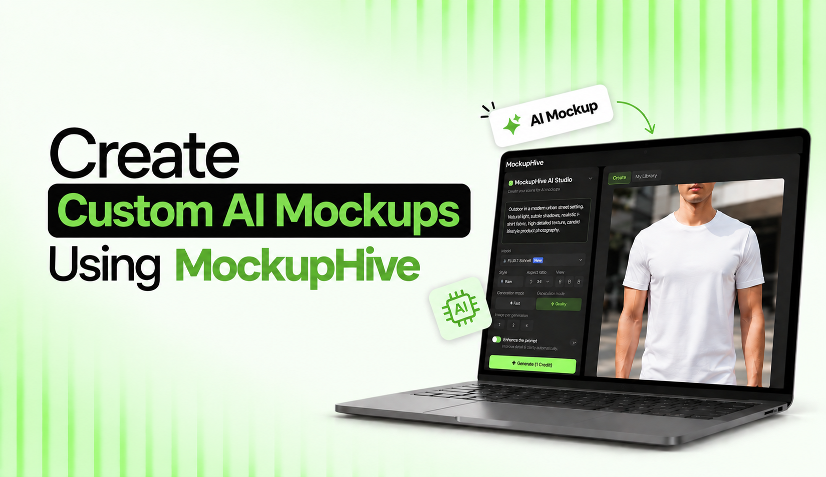How to Create Custom AI Mockups Using MockupHive
