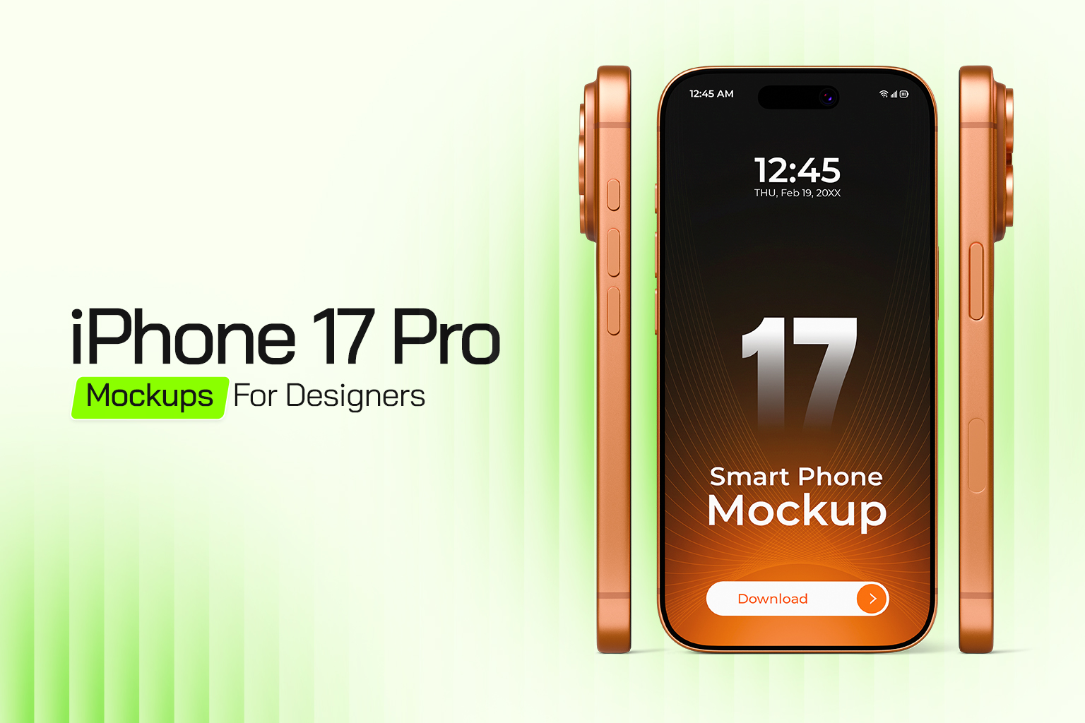 Top iPhone 17 Pro Mockups For App & UI Design (2026)