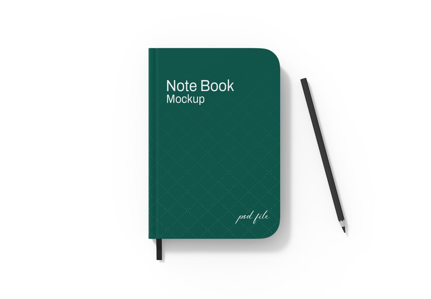 Green Notebook Mockup – Premium PSD for Branding & Design Presentations
