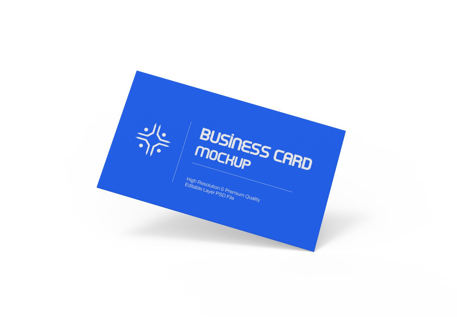 Blue Business Card Mockup – Premium PSD for Branding