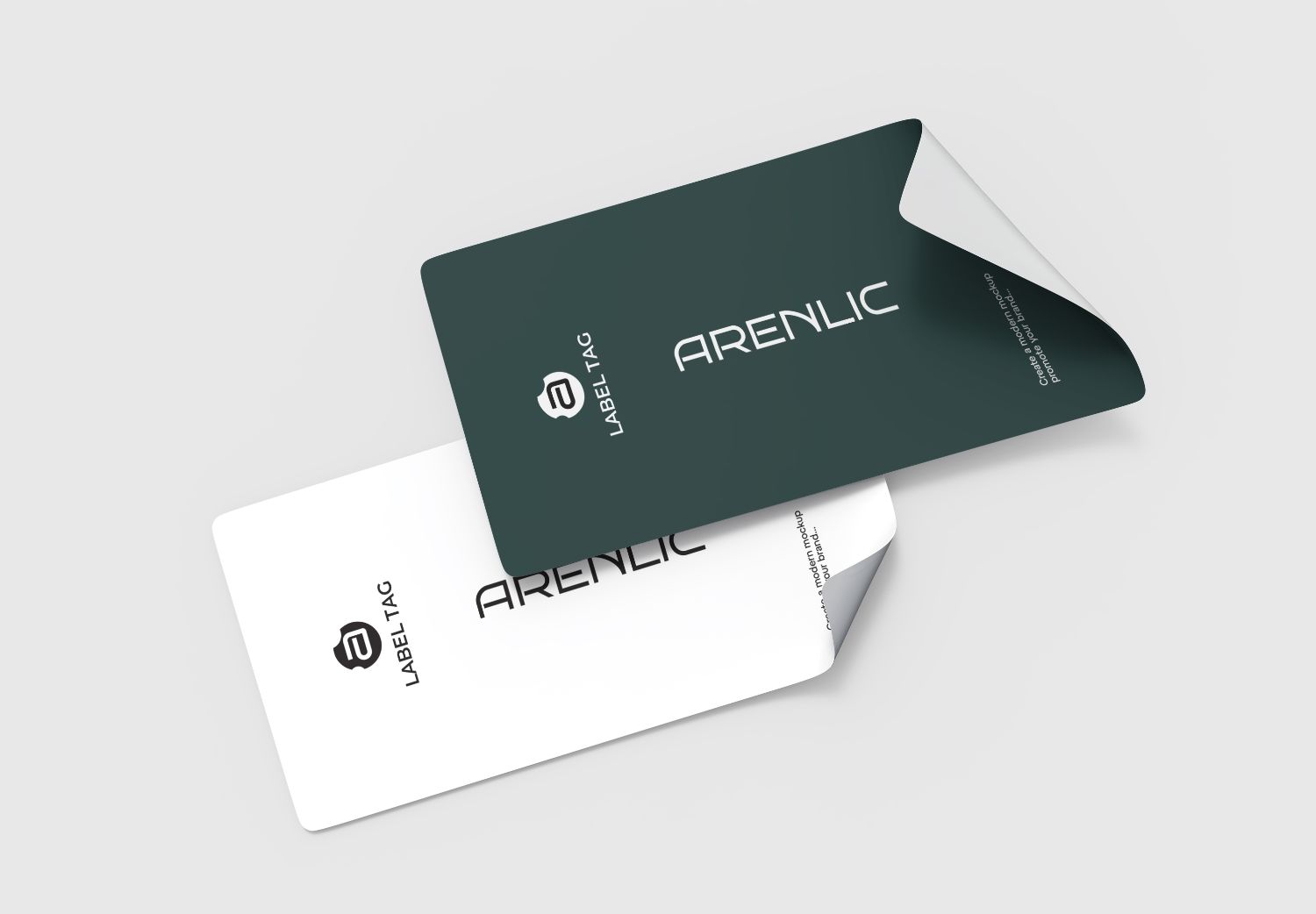 Premium Label Tag Mockup - Realistic Branding for Packaging & Products