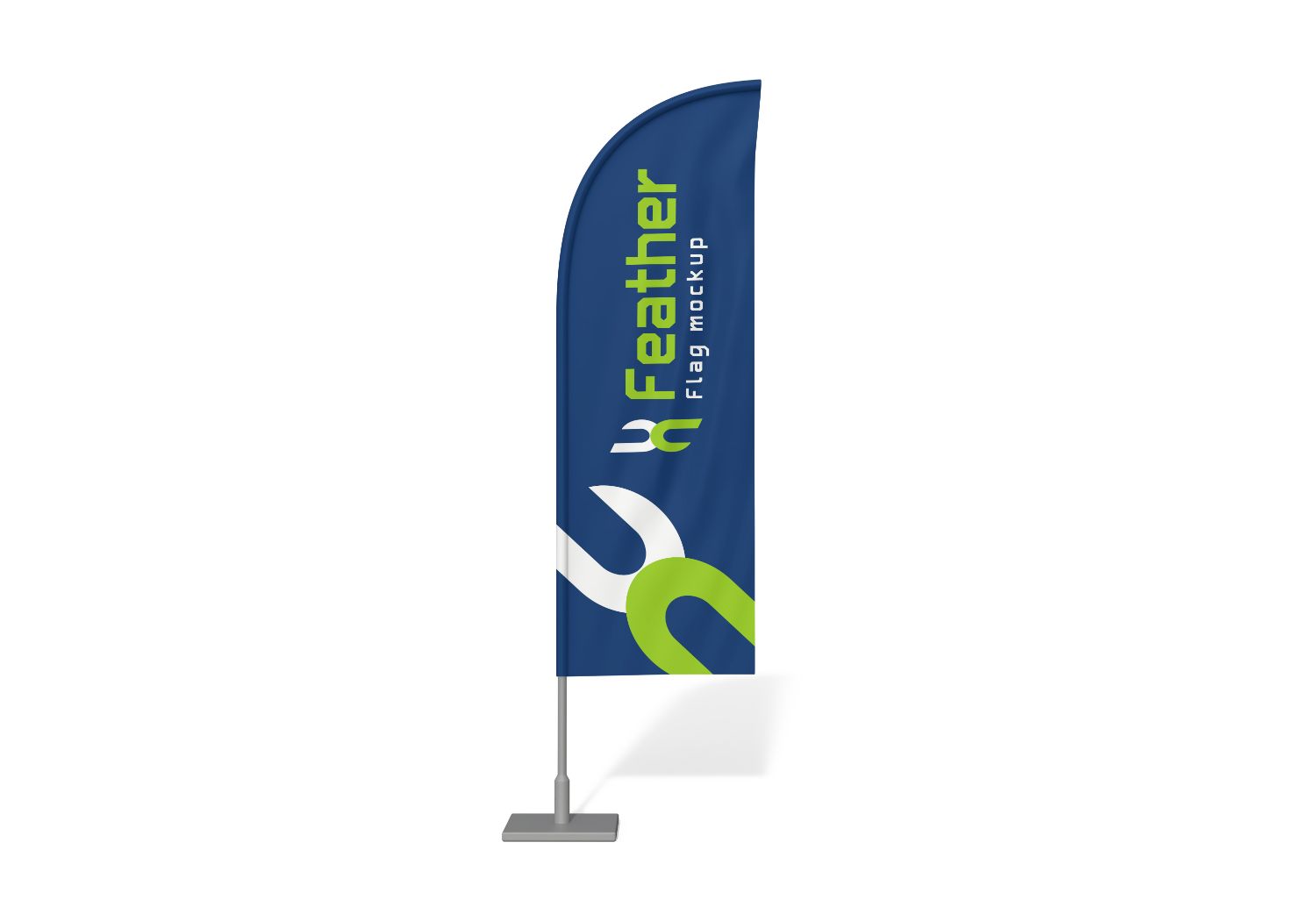 Feather Flag Mockup – Premium PSD for Event Branding & Trade Shows