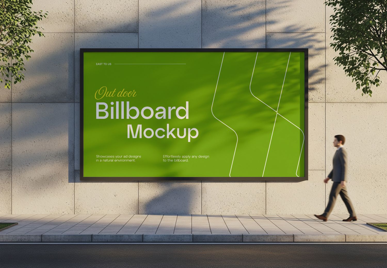 Outdoor Billboard Mockup for Realistic Ad Design Presentation