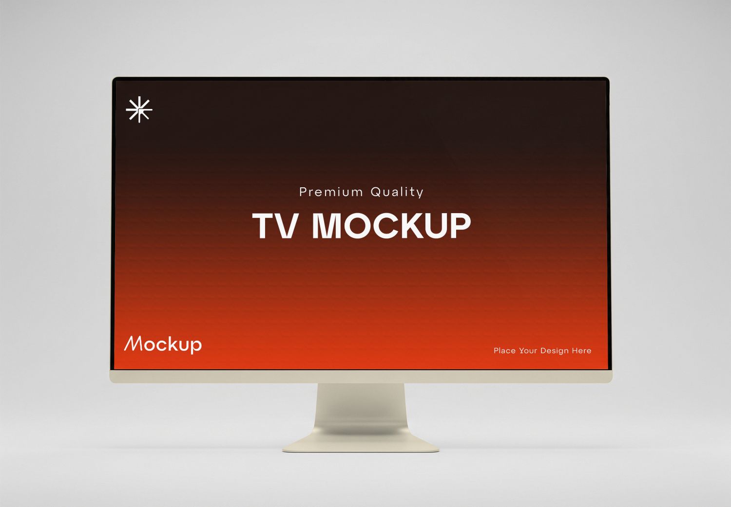 Premium Quality TV Screen Mockup for Digital Design Presentations