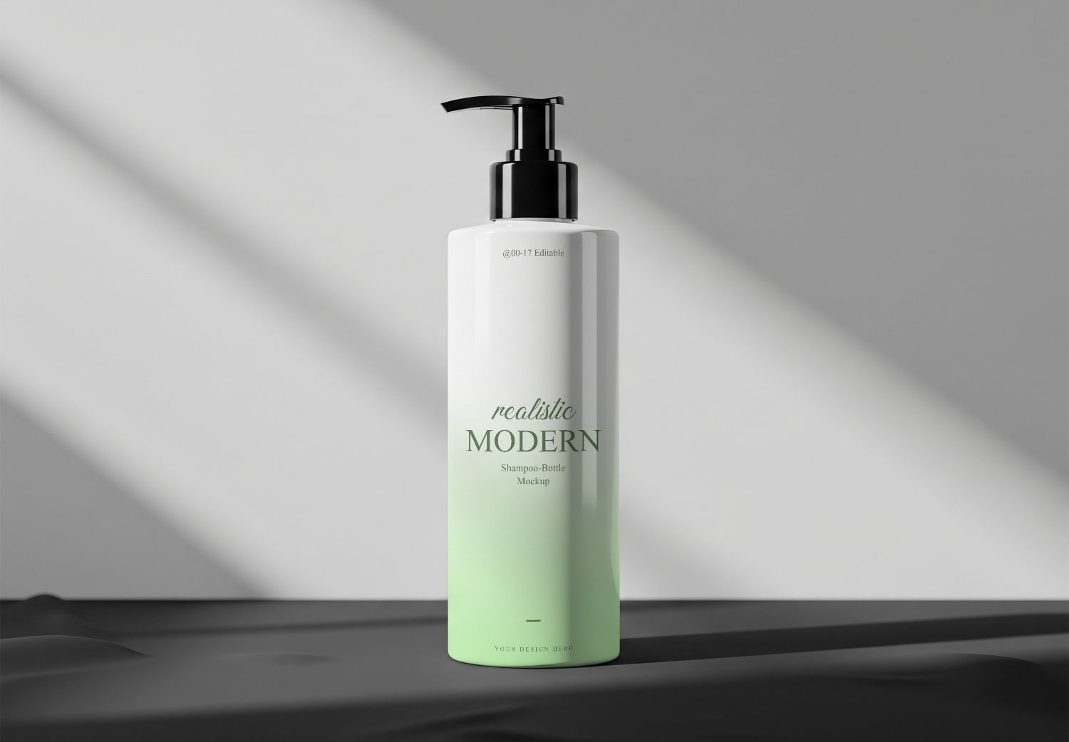 Modern Shampoo Bottle Mockup Template