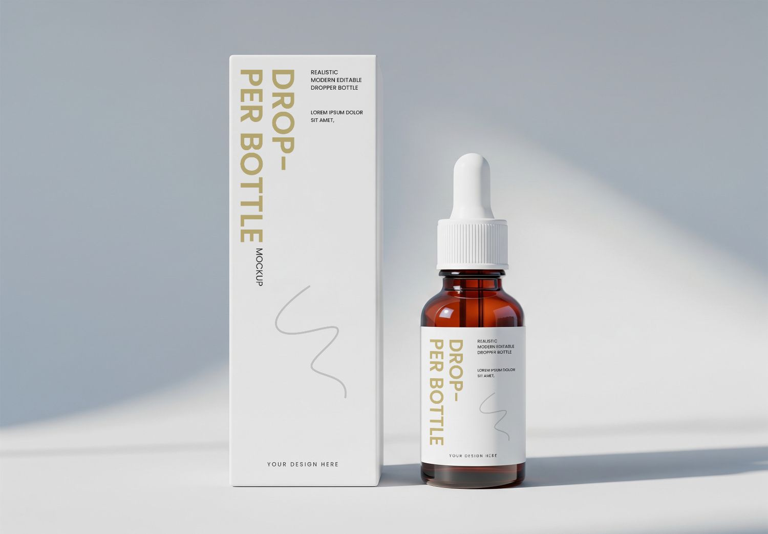 Dropper Bottle & Box Mockup Set