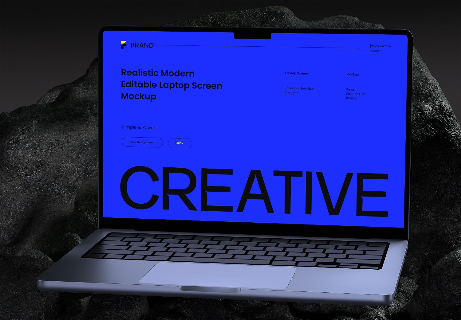 Modern Laptop Screen Mockup for Designers
